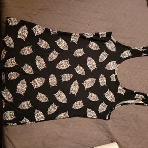 Nobo black and white Juniors tank